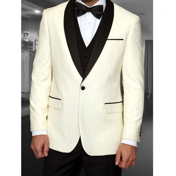 men's suits & blazers tailor made fashion luxury one button ivory shawl lapel men slim fit groomsmen tuxedo for wedding beach party cos, White;black
men's suits & blazers tailor made fashion luxury one button ivory shawl lapel men slim fit groomsmen tuxedo for wedding beach party cos, White;black