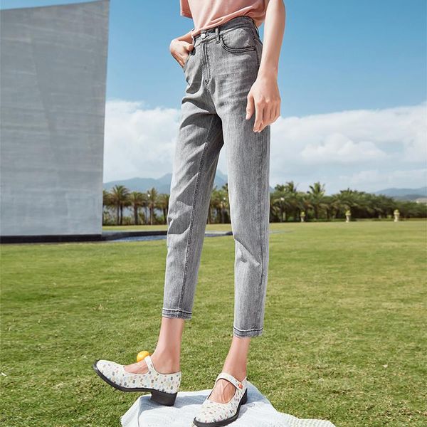 women's jeans shzq high waist 2021 summer smoky gray slim straight pants nine point casual, Blue
women's jeans shzq high waist 2021 summer smoky gray slim straight pants nine point casual, Blue