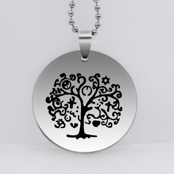 keychains fashion tree pendant disc necklace 2021 stainless steel long collar necklaces jewelry for men and women yp6823, Silver
keychains fashion tree pendant disc necklace 2021 stainless steel long collar necklaces jewelry for men and women yp6823, Silver