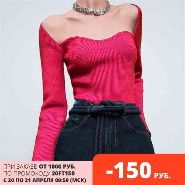 strapless woman long sleeve slim t-shirts ladies leisure knitted basic female clothes 210421, White
strapless woman long sleeve slim t-shirts ladies leisure knitted basic female clothes 210421, White