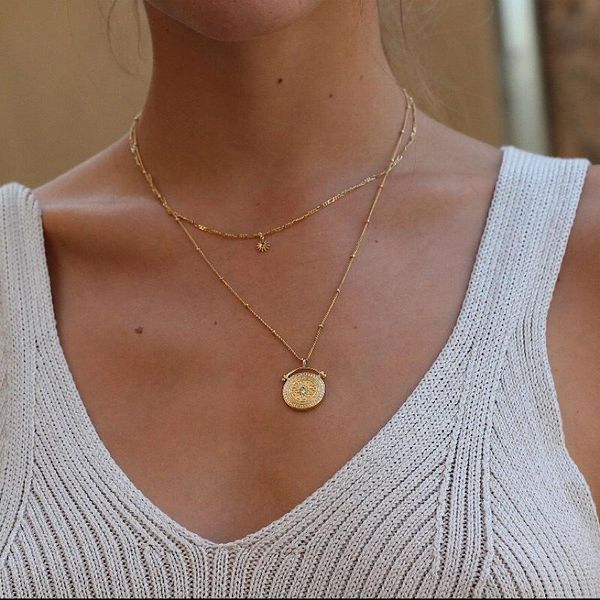 amaiyllis 18k gold-plated roman retro stars charms chain necklace pendant sweater chain for women statement autumn ornament 210315, Silver
amaiyllis 18k gold-plated roman retro stars charms chain necklace pendant sweater chain for women statement autumn ornament 210315, Silver