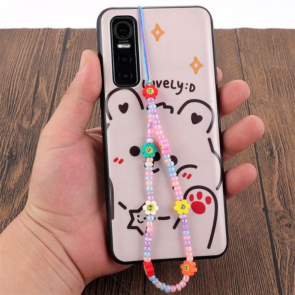 chokers christmas colorful soft clay mobile phone chain lanyards for women girls smile flower rope case hanging cord bear charm, Golden;silver
chokers christmas colorful soft clay mobile phone chain lanyards for women girls smile flower rope case hanging cord bear charm, Golden;silver