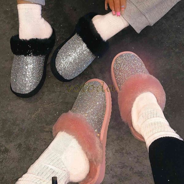 women's winter warm plush s lippers rhinestone bling fur slides woman cute furry indoor flip-flops ladies fashion soft fur shoes c0330, Black
women's winter warm plush s lippers rhinestone bling fur slides woman cute furry indoor flip-flops ladies fashion soft fur shoes c0330, Black