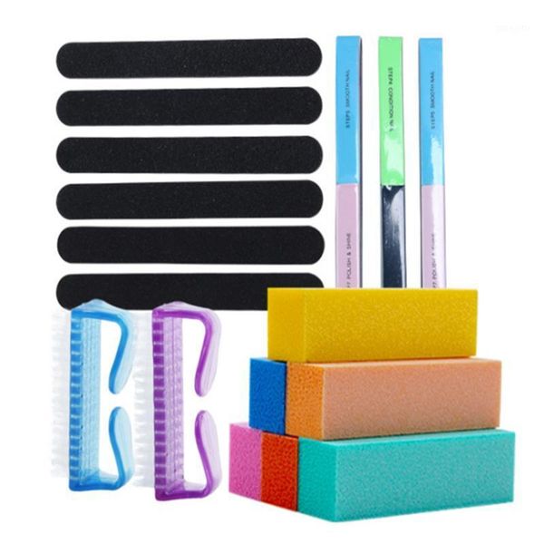professional nail file set with buffer 100/180 files block brush art tools for home and salon #e1
professional nail file set with buffer 100/180 files block brush art tools for home and salon #e1