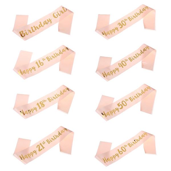 party decoration 1pcs 16th 21st 30th 40th 50th 60th birthday girl women happy satin sash favors anniversary supplies
party decoration 1pcs 16th 21st 30th 40th 50th 60th birthday girl women happy satin sash favors anniversary supplies