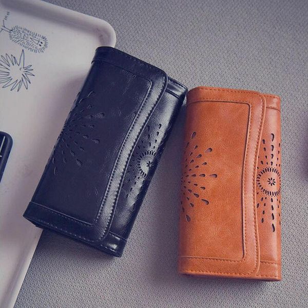 card holders fashion women vintage wallet pu leather long holder purse handbag clutch, Brown;gray
card holders fashion women vintage wallet pu leather long holder purse handbag clutch, Brown;gray