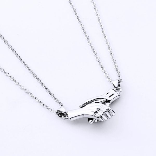 pendant necklaces couple necklace magnet hold hands valentine's day gift for girlfriend chain stainless steel cadeau femme simple, Silver
pendant necklaces couple necklace magnet hold hands valentine's day gift for girlfriend chain stainless steel cadeau femme simple, Silver