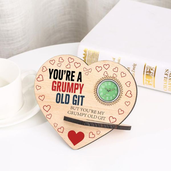 wristwatches creative solid wood pendulum clock fashion heart design diy patterns words table clocks arabic numerals display ornament gifts, Slivery;brown
wristwatches creative solid wood pendulum clock fashion heart design diy patterns words table clocks arabic numerals display ornament gifts, Slivery;brown