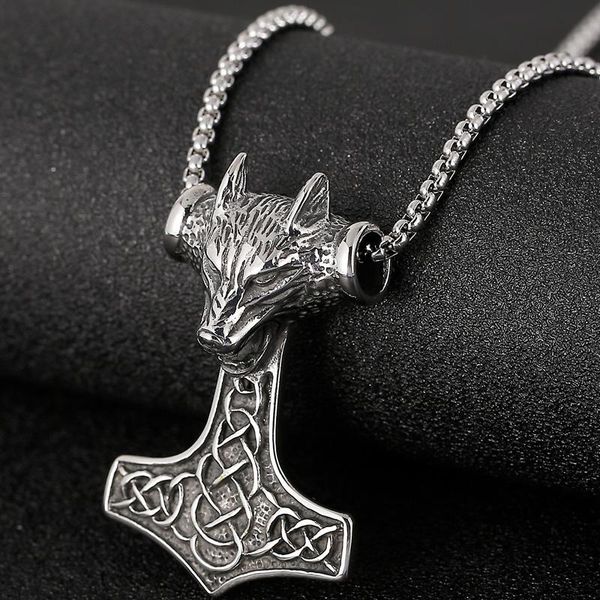 pendant necklaces men's viking wolf head blacken animal retro stainless steel punk rock homme hipster choker male party jewelry, Silver
pendant necklaces men's viking wolf head blacken animal retro stainless steel punk rock homme hipster choker male party jewelry, Silver