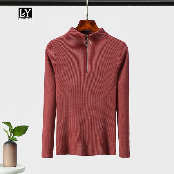sweaters zipper women turtleneck pullovers long sleeve casual autumn basic knitted jumper sweater, White;black
sweaters zipper women turtleneck pullovers long sleeve casual autumn basic knitted jumper sweater, White;black