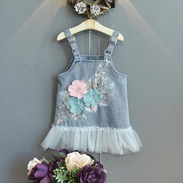 summer childrens clothing princess strap girl dresses girls korean fashion denim applique mesh suspender, Red;yellow
summer childrens clothing princess strap girl dresses girls korean fashion denim applique mesh suspender, Red;yellow