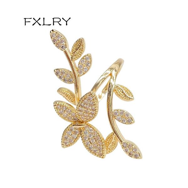 cluster rings fxlry wedding anniversary gift glamour jewelry style fashion golden leaf ring inlaid shiny zircon, Golden;silver
cluster rings fxlry wedding anniversary gift glamour jewelry style fashion golden leaf ring inlaid shiny zircon, Golden;silver