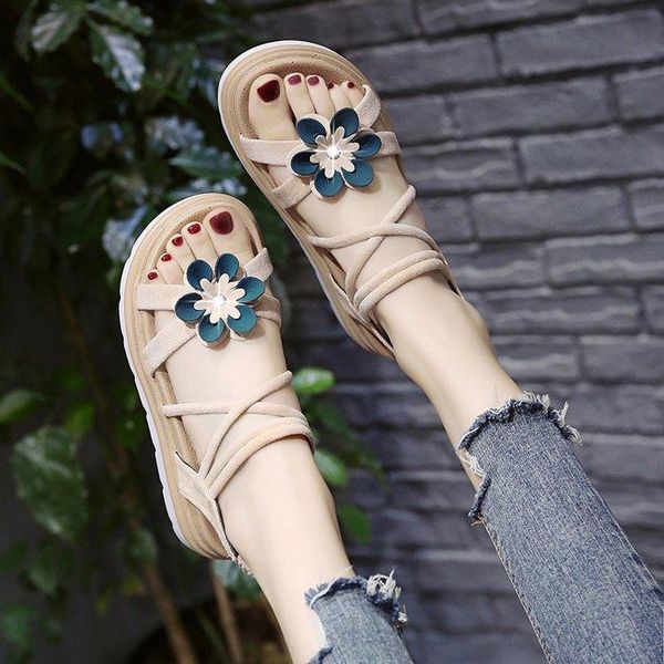 dress shoes women sandals plus size wedges for high heels summer flip flop chaussures femme platform, Black