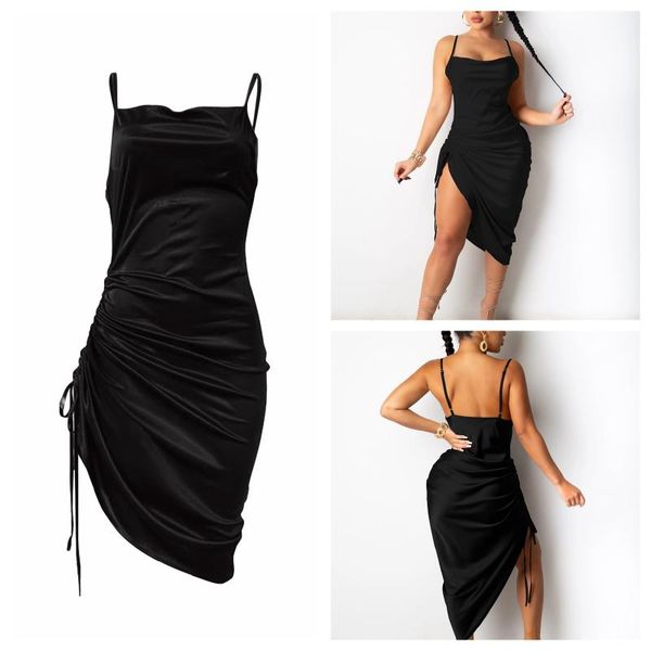 casual dresses 2021 fashion suspender drawstring skinny mid-length dress backless for party dating, Black;gray
casual dresses 2021 fashion suspender drawstring skinny mid-length dress backless for party dating, Black;gray
