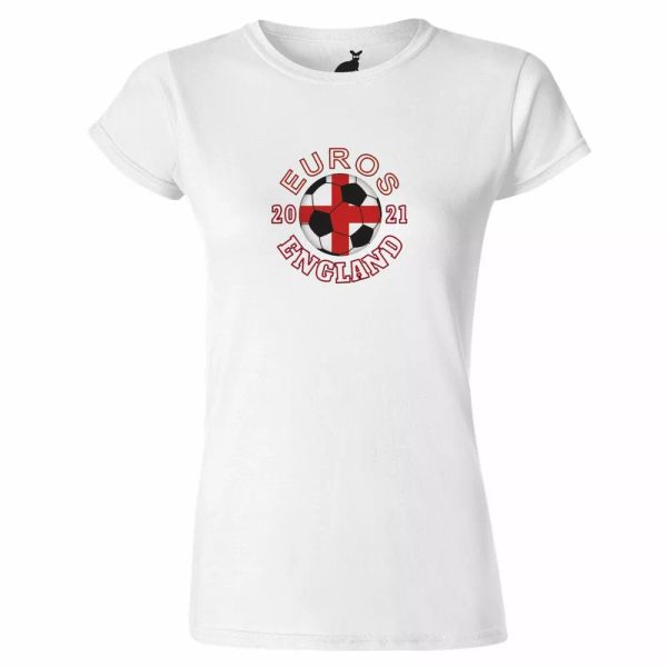 england euros 2021 ball womens t shirt english football fan european supporter, White;black
england euros 2021 ball womens t shirt english football fan european supporter, White;black