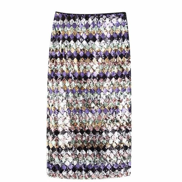 women fashion sequins color matching geometric pattern straight skirt faldas mujer ladies back zplit chic midi skirts qun533 210603, Black
women fashion sequins color matching geometric pattern straight skirt faldas mujer ladies back zplit chic midi skirts qun533 210603, Black