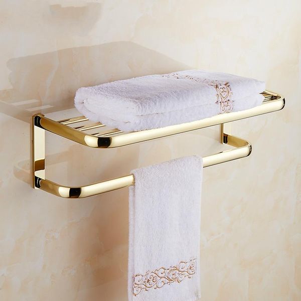towel racks european gold copper antique bathroom rack shelf gold-plated holder fixed wall mounted products 
towel racks european gold copper antique bathroom rack shelf gold-plated holder fixed wall mounted products