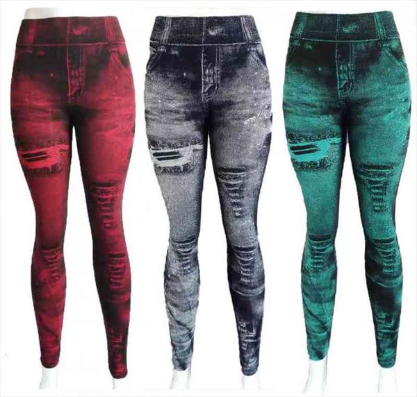 slim faux denim jeans womens leggings high waist elastic pants fitness sports gym workout running push up trousers, Black
slim faux denim jeans womens leggings high waist elastic pants fitness sports gym workout running push up trousers, Black