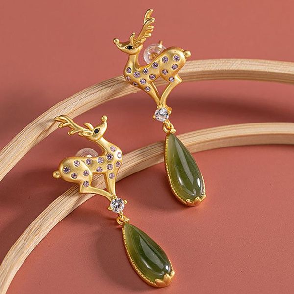 dangle & chandelier original s silver natural hetian sapphire earrings antlers creative small fresh fairy niche craft women's brand jew
dangle & chandelier original s silver natural hetian sapphire earrings antlers creative small fresh fairy niche craft women's brand jew