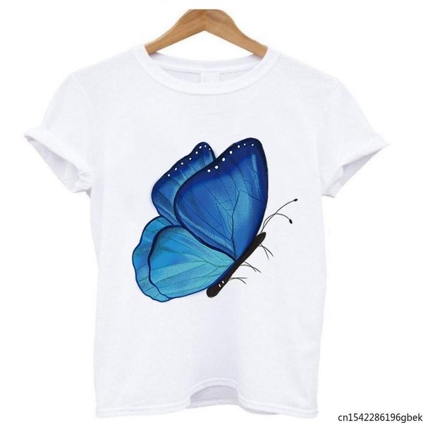 women's t-shirt butterfliy t shirts women printed summer short sleeve harajuku girls cute cartoon ladies clothes, White
women's t-shirt butterfliy t shirts women printed summer short sleeve harajuku girls cute cartoon ladies clothes, White