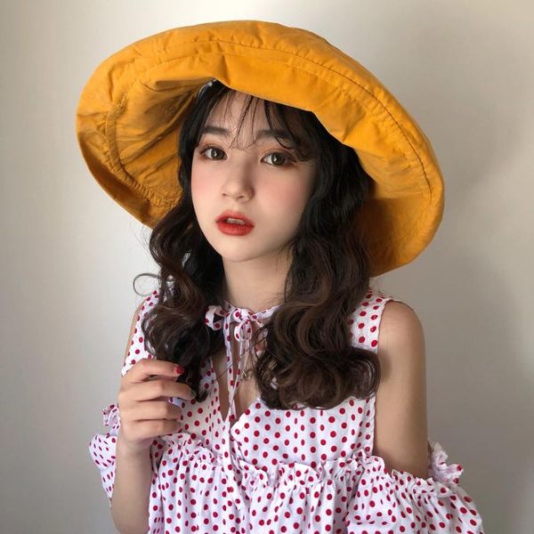 wide brim hats women elegant large sun hat 2021 summer soild color flat beach seaside sunscreen cap travel foldable sunhat gorras a40, Blue;gray
wide brim hats women elegant large sun hat 2021 summer soild color flat beach seaside sunscreen cap travel foldable sunhat gorras a40, Blue;gray