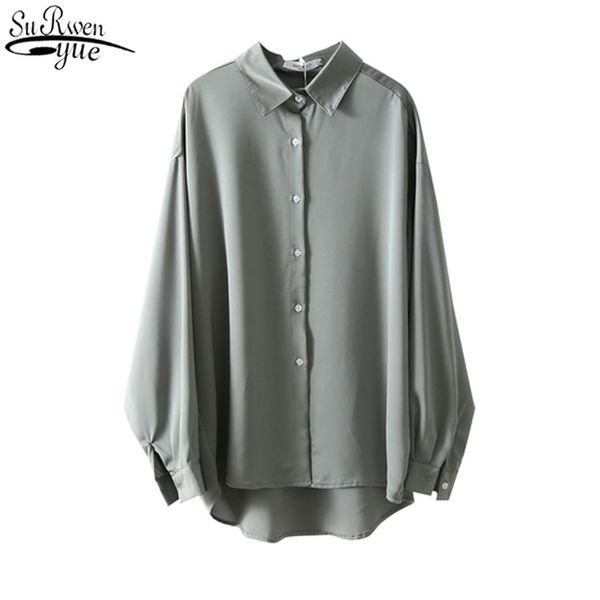 fashion loose solid color female autumn all-match long sleeve polo collar woman's shirts chiffon blouse 11578 210427, White
fashion loose solid color female autumn all-match long sleeve polo collar woman's shirts chiffon blouse 11578 210427, White