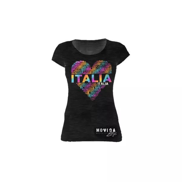 T-Shirt Lady NightLife 87 Italy Heart, White;black 
T-Shirt Lady NightLife 87 Italy Heart, White;black