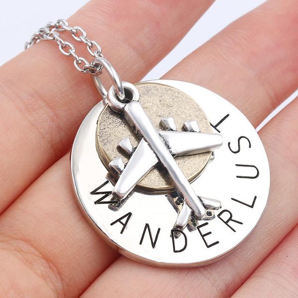 wanderlust travelers airplane necklaces friends chain necklace collar jewelry gifts for women men pendant, Silver
wanderlust travelers airplane necklaces friends chain necklace collar jewelry gifts for women men pendant, Silver
