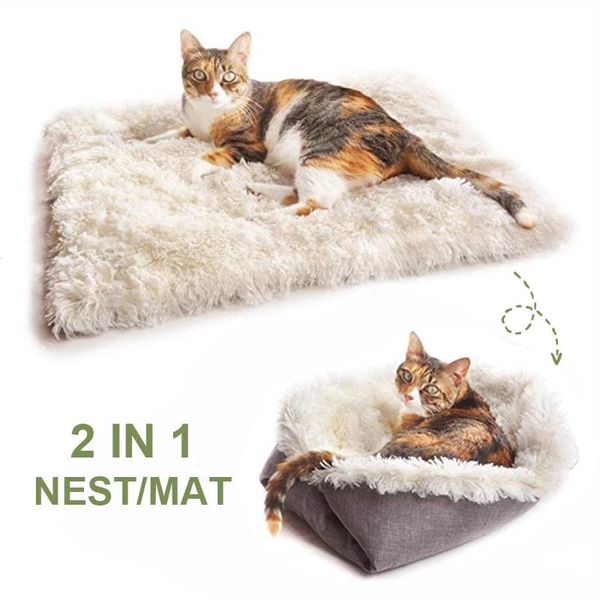 cat beds & furniture foldable 2 in 1 pet cushion soft plush small dog rest blanke autumn winter kennel comfortable warm nest
cat beds & furniture foldable 2 in 1 pet cushion soft plush small dog rest blanke autumn winter kennel comfortable warm nest