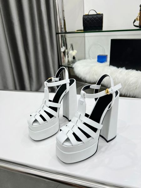 high heels designer women sandals platform loafers double-layer chunky heel design soft calf leather bold fashion western style loafers luxu, Black
high heels designer women sandals platform loafers double-layer chunky heel design soft calf leather bold fashion western style loafers luxu, Black