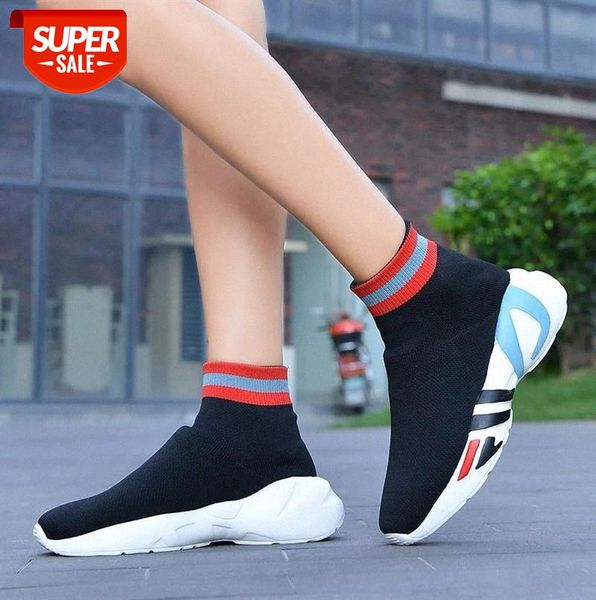 high casual sock shoes woman flying woven vulcanized sneakers schoenen vrouw soft outdoor walking trainers #if3h
high casual sock shoes woman flying woven vulcanized sneakers schoenen vrouw soft outdoor walking trainers #if3h