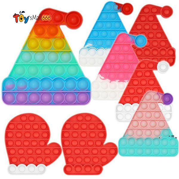 dhl silicon christmas hat gloves sensory bubbles toys straps squishy push bubble interactive game board fidget finger toy
dhl silicon christmas hat gloves sensory bubbles toys straps squishy push bubble interactive game board fidget finger toy