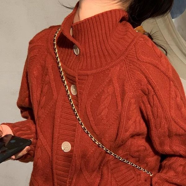 women's knits & tees limiguyue autumn twisted rhombus women cardigan turn-down collar knitting sweater vintage long sleeve s-xl loose, White
women's knits & tees limiguyue autumn twisted rhombus women cardigan turn-down collar knitting sweater vintage long sleeve s-xl loose, White