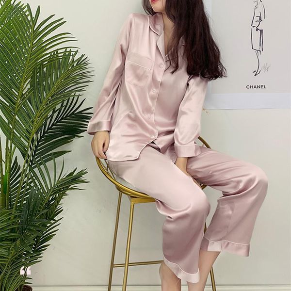 silk pajamas women sleepwear pyjama femme pijama night suit large sizes xxl spring pink set, Black;red
silk pajamas women sleepwear pyjama femme pijama night suit large sizes xxl spring pink set, Black;red