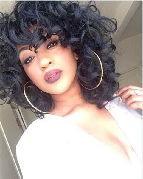 14inch synthetic short kinky curly wig african american wigs fiber short afro kinky curly hair wigs for black women, Black;brown
14inch synthetic short kinky curly wig african american wigs fiber short afro kinky curly hair wigs for black women, Black;brown