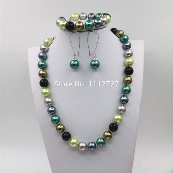 earrings & necklace 12mm natural multicolor seashell round beads chain bracelet set girls 11.11 gifts jewelry making accessories crafts, Silver
earrings & necklace 12mm natural multicolor seashell round beads chain bracelet set girls 11.11 gifts jewelry making accessories crafts, Silver