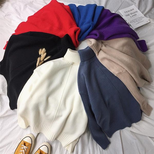 men's sweaters autumn winter turtleneck sweater men's warm fashion casual knitted pullover men loose multi-color mens clothes, White;black
men's sweaters autumn winter turtleneck sweater men's warm fashion casual knitted pullover men loose multi-color mens clothes, White;black