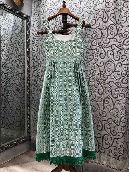 dresses strap spring party women vintage jacquard print tassel deco sleeveless green cotton vestidos, Black;gray
dresses strap spring party women vintage jacquard print tassel deco sleeveless green cotton vestidos, Black;gray