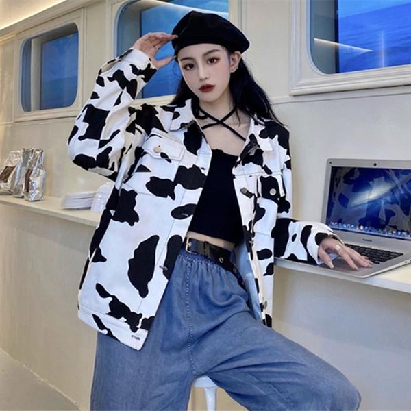 loose cow print autumn style ins female korean clothes fashion brand jackets for women hipster coats ulzzang ladies 2021 women's, Black;brown
loose cow print autumn style ins female korean clothes fashion brand jackets for women hipster coats ulzzang ladies 2021 women's, Black;brown
