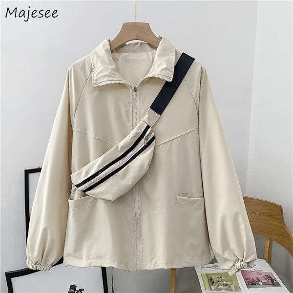women's jackets basic womens solid turn down collar zipper cargo chic simple casual trendy all-match korean style high street loose ins, Black;brown
women's jackets basic womens solid turn down collar zipper cargo chic simple casual trendy all-match korean style high street loose ins, Black;brown