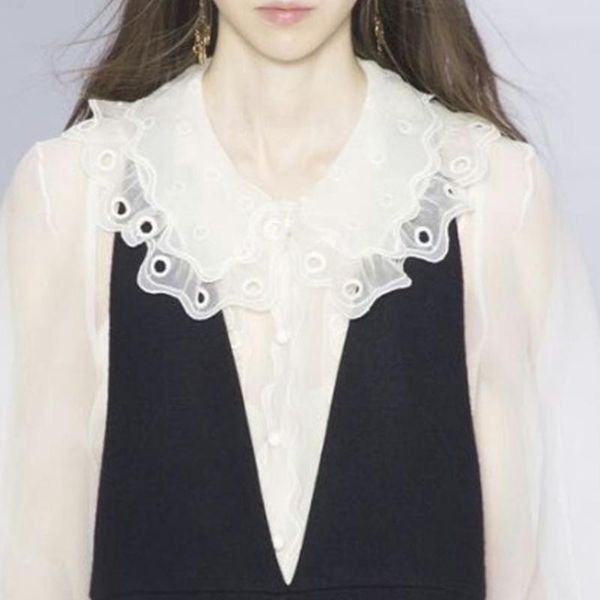 women's blouses & shirts embroidered exaggerated fake collar cashmere detachable collier femme shirt elegant formal sailor lady girl fa, White
women's blouses & shirts embroidered exaggerated fake collar cashmere detachable collier femme shirt elegant formal sailor lady girl fa, White