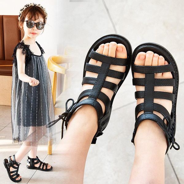 sandals girls' gladiator fashion non-slip beach shoes kids soft-soled solid color little girl flat 3-12y, Black;red
sandals girls' gladiator fashion non-slip beach shoes kids soft-soled solid color little girl flat 3-12y, Black;red