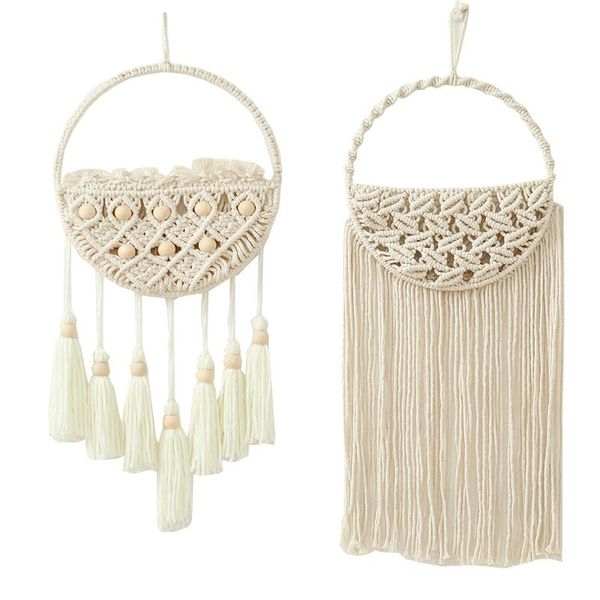 decorative objects & figurines macrame wall hanging tapestry decor boho bohemian woven home decoration handmade living room apartment dorm f
decorative objects & figurines macrame wall hanging tapestry decor boho bohemian woven home decoration handmade living room apartment dorm f
