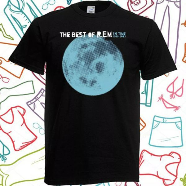 r.e.m. in time the of men's black t-shirt size s to 3xl, White;black 
r.e.m. in time the of men's black t-shirt size s to 3xl, White;black