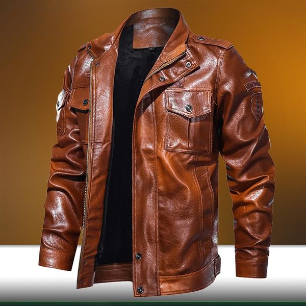 men's fur & faux high-quality fashion zipper motorcycle jacket 2021 men winter leather male fleece warm biker coats chaqueta hombre, Black
men's fur & faux high-quality fashion zipper motorcycle jacket 2021 men winter leather male fleece warm biker coats chaqueta hombre, Black
