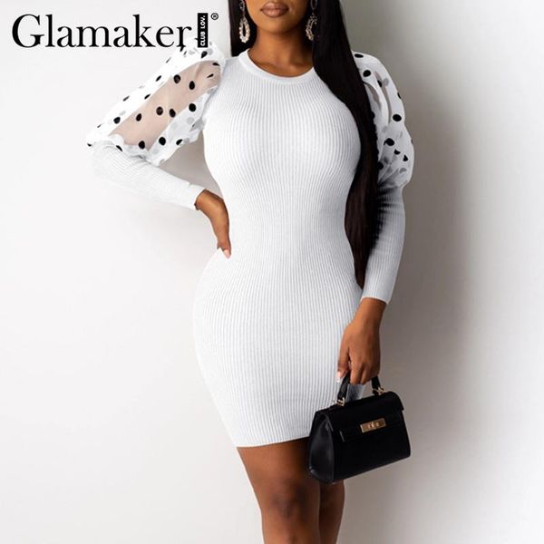 glamaker puff sleeve knitted white dress women polka dot autumn bodycon short mesh patchwork party club black casual dresses, Black;gray
glamaker puff sleeve knitted white dress women polka dot autumn bodycon short mesh patchwork party club black casual dresses, Black;gray