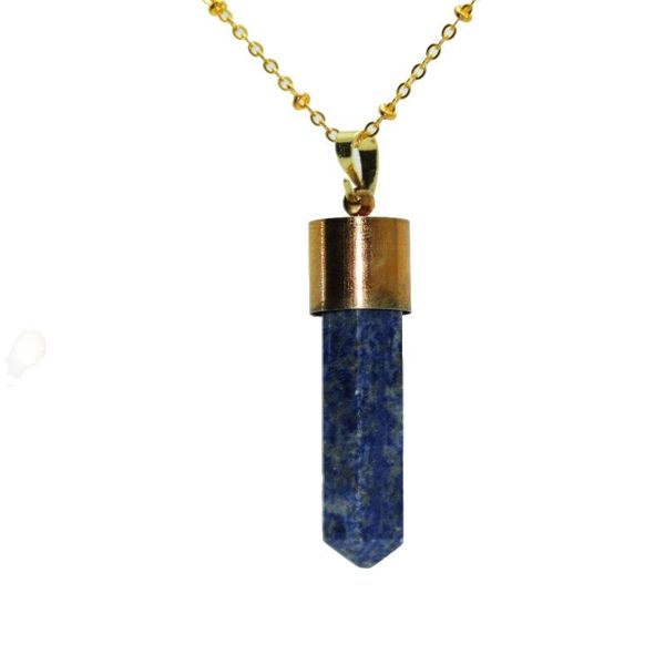 pendant necklaces 1pc gold cap blue real natural gem stone necklace faceted lapis lazuli hexagonal chain for women gift, Silver
pendant necklaces 1pc gold cap blue real natural gem stone necklace faceted lapis lazuli hexagonal chain for women gift, Silver