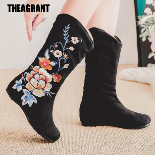 boots theagarnt 2021 ethnic mid-calf women autumn winter shoes woman hidden heel embroidered floral slip on ankle wbs2009, Black
boots theagarnt 2021 ethnic mid-calf women autumn winter shoes woman hidden heel embroidered floral slip on ankle wbs2009, Black