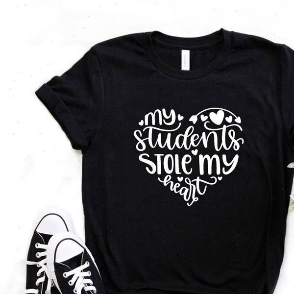 women womens t shirts shirt my students stole heart teacher print short sleeve o neck loose, White
women womens t shirts shirt my students stole heart teacher print short sleeve o neck loose, White