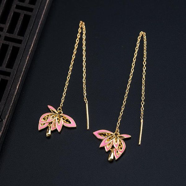 dangle & chandelier vla 925 silver retro court pink lotus earrings women's aesthetic temperament long ear line tassel flower jewelry
dangle & chandelier vla 925 silver retro court pink lotus earrings women's aesthetic temperament long ear line tassel flower jewelry